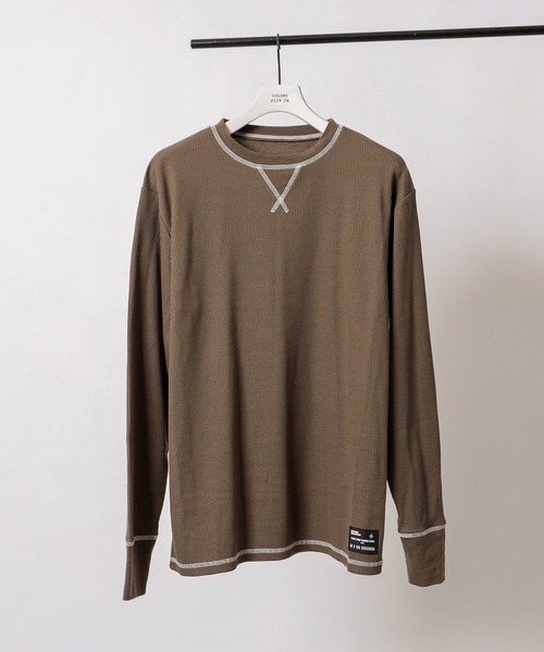 COLONY 2139（コロニートゥーワンスリーナイン）の「BIGピスネームワッフルガゼット付き長袖Tシャツ（Tシャツ/カットソー・メンズ・ホワイト/ブラック/グレー/カーキ・MEDIUM/LARGE/X-LARGE）」の14枚目の写真