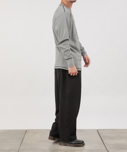 COLONY 2139（コロニートゥーワンスリーナイン）の「BIGピスネームワッフルガゼット付き長袖Tシャツ（Tシャツ/カットソー・メンズ・ホワイト/ブラック/グレー/カーキ・MEDIUM/LARGE/X-LARGE）」の21枚目の写真