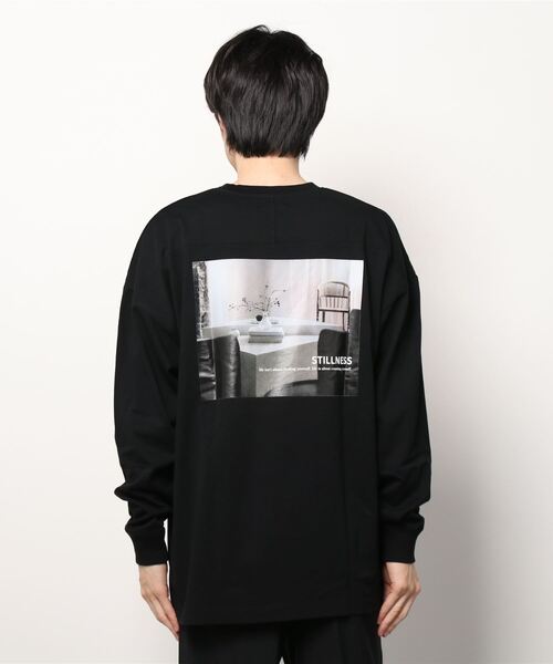 SLICK（スリック）の「ドロップショルダープリントTシャツ(Stillness)（Tシャツ/カットソー・メンズ・ライトグレー/ブラック/ホワイト・2/1/3）」の18枚目の写真