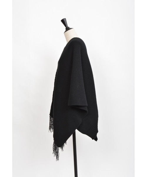 gomme（ゴム）の「ケーブルニット ポンチョ（ポンチョ）」 - WEAR