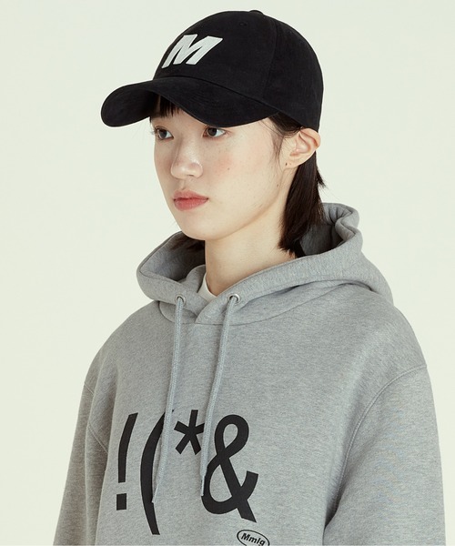 【87MM】MMLG★ロゴ刺繍ベースボールキャップ 87mm（87mm）の「【87MM / Mmlg】M BALLCAP / パルチムエムエム