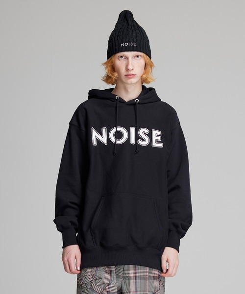 NOISE MAKER(ノイズメーカー)の「シンプルロゴパーカー(裏起毛)(パーカー・メンズ・グレー/ブラック・MEDIUM/X-LARGE/LARGE)」の2枚目の写真