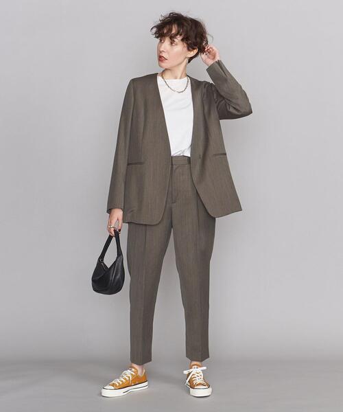 BEAUTY&YOUTH UNITED ARROWS - beauty&youth カラーレスジャケット　ブラウン　S BEAUTY&YOUTH UNITED ARROWS（ビューティーアンドユースユナイテッド
