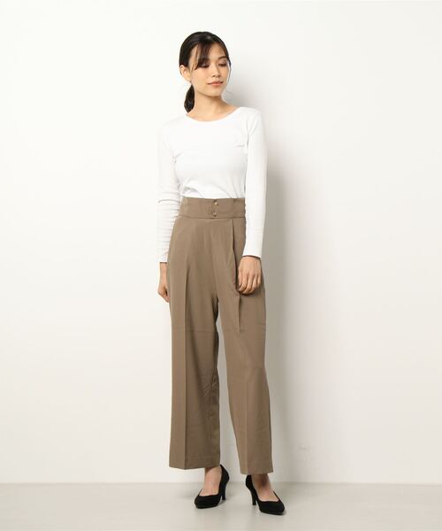 Te chichi TERRASSE（テチチテラス）の「サスペンダー付2Wayパンツ（その他パンツ・レディース・モカ/グレー/ブラック・ﾌﾘ-）」の6枚目の写真