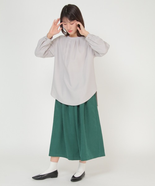 ikka（イッカ）の「タンブラーツイルチュニックワンピース（シャツ/ブラウス・レディース・ライトグレー/ブラウン系その他・M/L）」の12枚目の写真