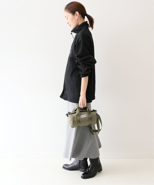 SLOBE IENA（スローブイエナ）の「【SUNRISE MILL】 YERGER フリースジャケット【洗濯機洗い可】◆（ブルゾン・レディース・ネイビー/ブラック・FREE）」の4枚目の写真