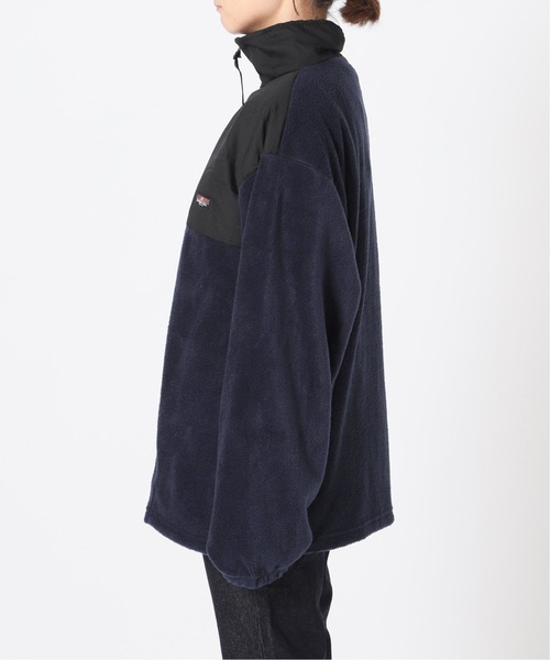 SLOBE IENA（スローブイエナ）の「【SUNRISE MILL】 YERGER フリースジャケット【洗濯機洗い可】◆（ブルゾン・レディース・ネイビー/ブラック・FREE）」の13枚目の写真
