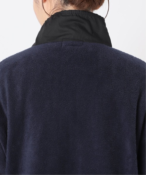 SLOBE IENA（スローブイエナ）の「【SUNRISE MILL】 YERGER フリースジャケット【洗濯機洗い可】◆（ブルゾン・レディース・ネイビー/ブラック・FREE）」の16枚目の写真