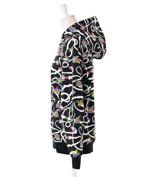 MOSCHINO（モスキーノ）の「【MOSCHINO KIDS】スペースジップパーカー（パーカー・レディース・ブラック・12Y/14Y）」の4枚目の写真