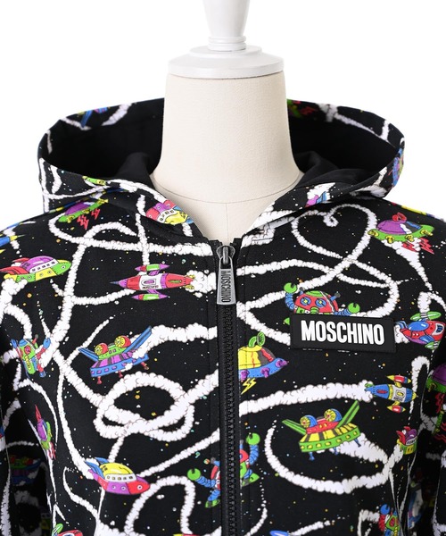 MOSCHINO（モスキーノ）の「【MOSCHINO KIDS】スペースジップパーカー（パーカー・レディース・ブラック・12Y/14Y）」の6枚目の写真
