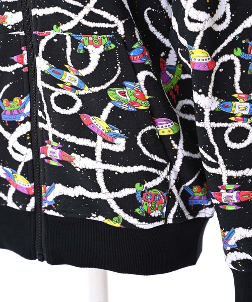 MOSCHINO（モスキーノ）の「【MOSCHINO KIDS】スペースジップパーカー（パーカー・レディース・ブラック・12Y/14Y）」の5枚目の写真