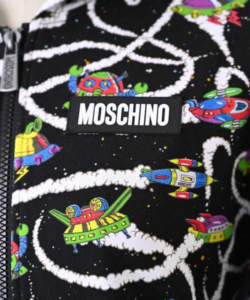 MOSCHINO（モスキーノ）の「【MOSCHINO KIDS】スペースジップパーカー（パーカー・レディース・ブラック・12Y/14Y）」の7枚目の写真