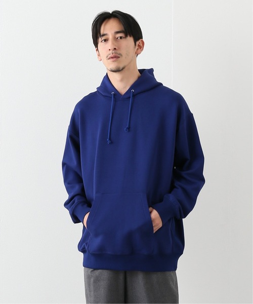 EDIFICE LA BOUCLE（エディフィスラブークル）の「【LA BOUCLE / ラブークル】ワイドフードスウェット フレンチテリー（パーカー・メンズ・ホワイト/グレー/ブルー・1/2/3）」の3枚目の写真