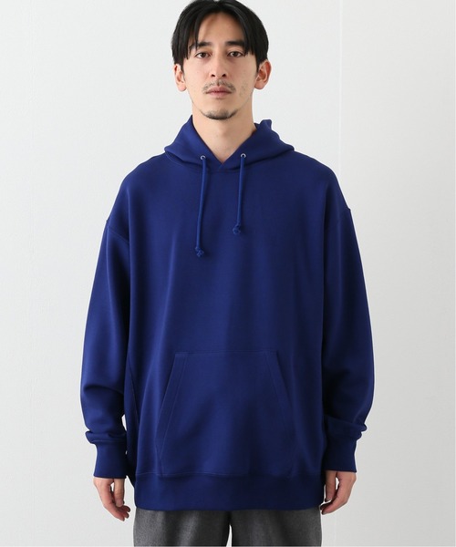 EDIFICE LA BOUCLE（エディフィスラブークル）の「【LA BOUCLE / ラブークル】ワイドフードスウェット フレンチテリー（パーカー・メンズ・ホワイト/グレー/ブルー・1/2/3）」の8枚目の写真