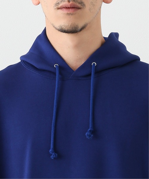 EDIFICE LA BOUCLE（エディフィスラブークル）の「【LA BOUCLE / ラブークル】ワイドフードスウェット フレンチテリー（パーカー・メンズ・ホワイト/グレー/ブルー・1/2/3）」の4枚目の写真