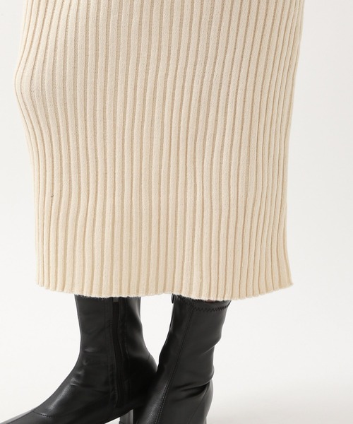 ALAND(エーランド)の「3.3Field Trip/RIBニットロングスカート 2239281(スカート・レディース・ブラック/ブラウン/アイボリー・FREE)」の13枚目の写真