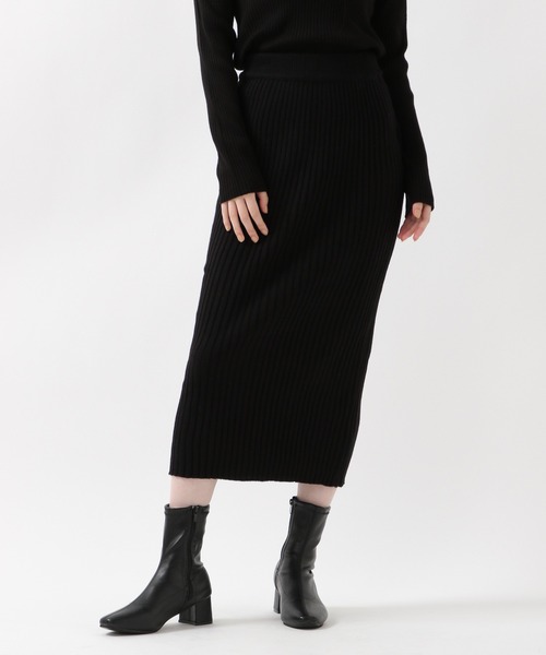 ALAND(エーランド)の「3.3Field Trip/RIBニットロングスカート 2239281(スカート・レディース・ブラック/ブラウン/アイボリー・FREE)」の17枚目の写真