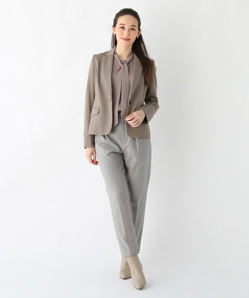 index（インデックス）の「◆DELEGANT ポンチテーラードジャケット【WEB限定サイズ】（スーツジャケット・レディース・ブラック/ダークグレー/ブラック系1・40/42/36/38）」の6枚目の写真