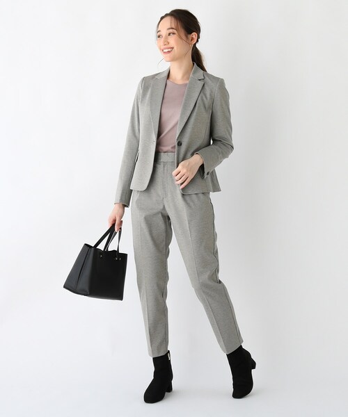 index（インデックス）の「◆DELEGANT ポンチテーラードジャケット【WEB限定サイズ】（スーツジャケット・レディース・ブラック/ダークグレー/ブラック系1・40/42/36/38）」の7枚目の写真