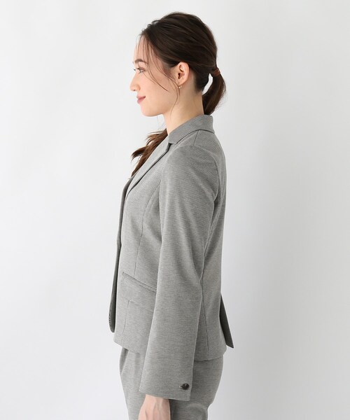 index（インデックス）の「◆DELEGANT ポンチテーラードジャケット【WEB限定サイズ】（スーツジャケット・レディース・ブラック/ダークグレー/ブラック系1・40/42/36/38）」の8枚目の写真
