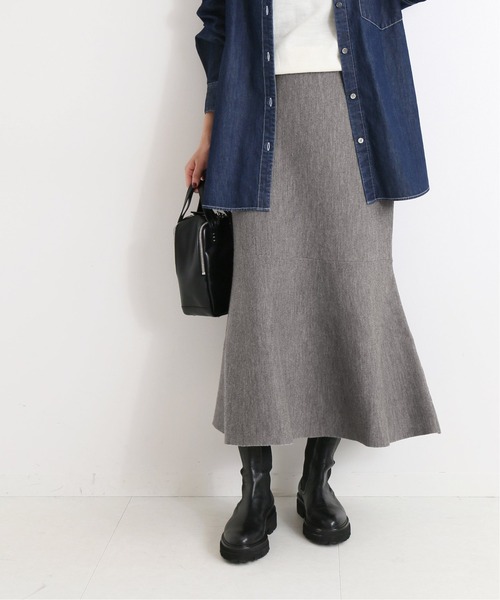 セール】ダブルフェイスニットマーメイドスカート◇（スカート）｜IENA