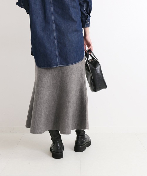 停止中⭐︎セーター・スカート4枚おまとめ セール】ダブルフェイスニットマーメイドスカート◇（スカート）｜IENA