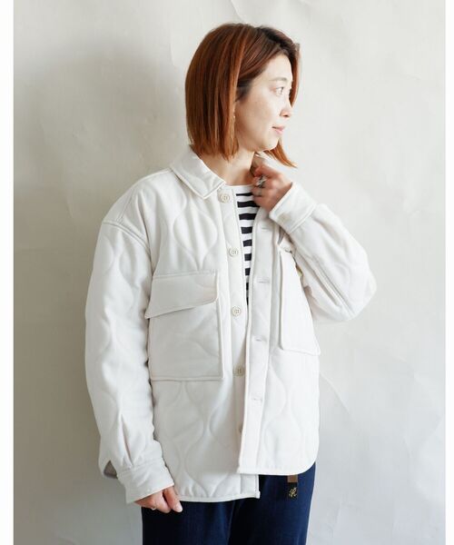 MANASTASH(マナスタッシュ)の「MANASTASH/マナスタッシュ W's PADDING JKT パディングジャケット(ブルゾン・レディース・ナチュラル/チャコール・MEDIUM)」の2枚目の写真
