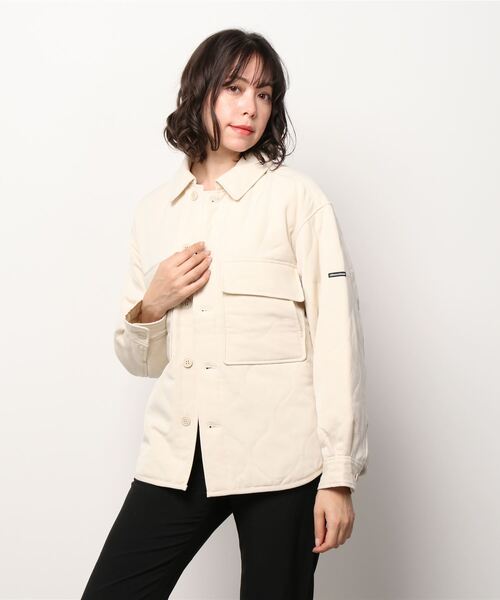 MANASTASH(マナスタッシュ)の「MANASTASH/マナスタッシュ W's PADDING JKT パディングジャケット(ブルゾン・レディース・ナチュラル/チャコール・MEDIUM)」の9枚目の写真