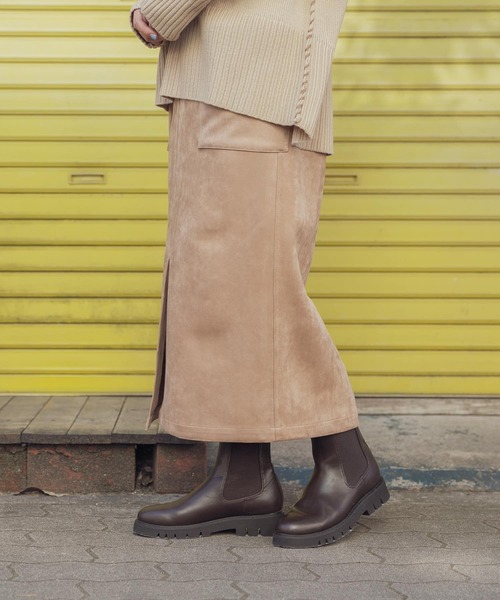 ITEMS URBANRESEARCH（アイテムズ アーバンリサーチ）の「フェイクスエードタイトスカート（スカート・レディース・ブラウン/カーキ/グレー系その他/スミクロ/モカ・FREE）」の18枚目の写真