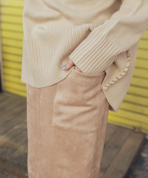 ITEMS URBANRESEARCH（アイテムズ アーバンリサーチ）の「フェイクスエードタイトスカート（スカート・レディース・ブラウン/カーキ/グレー系その他/スミクロ/モカ・FREE）」の14枚目の写真