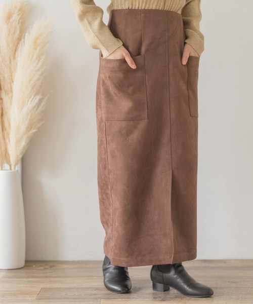 ITEMS URBANRESEARCH（アイテムズ アーバンリサーチ）の「フェイクスエードタイトスカート（スカート・レディース・ブラウン/カーキ/グレー系その他/スミクロ/モカ・FREE）」の11枚目の写真