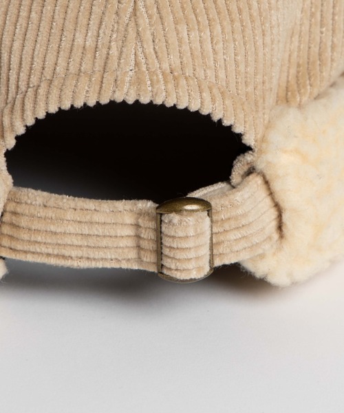WEGO（ウィゴー）の「WEGO/コーデュロイボアフィッシャーマンキャップ（キャップ・レディース・ベージュ/ブラック・FREE）」の10枚目の写真