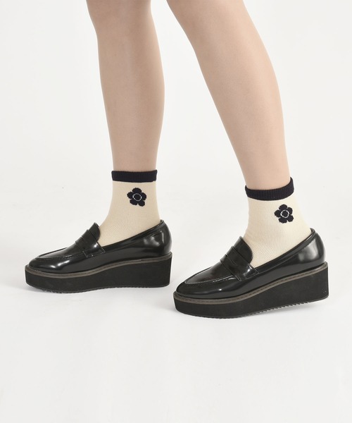 MARY QUANT(マリークワント)の「デイジーウォーム ソックス(ソックス/靴下・レディース・ブラック/ベージュ/レッド/イエロー・FREE)」の7枚目の写真