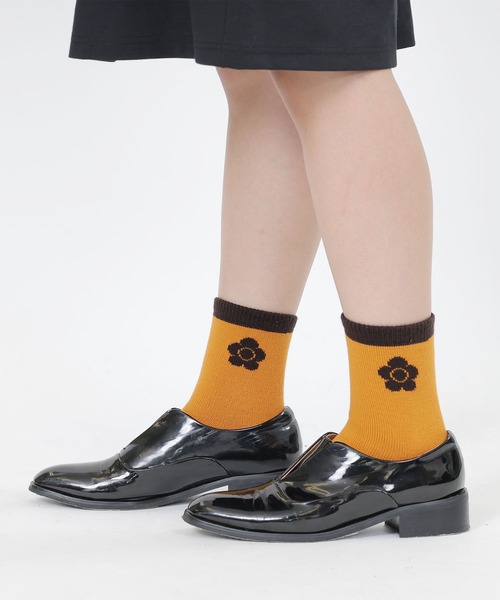 MARY QUANT(マリークワント)の「デイジーウォーム ソックス(ソックス/靴下・レディース・ブラック/ベージュ/レッド/イエロー・FREE)」の14枚目の写真