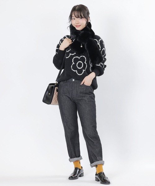 MARY QUANT(マリークワント)の「デイジーウォーム ソックス(ソックス/靴下・レディース・ブラック/ベージュ/レッド/イエロー・FREE)」の16枚目の写真