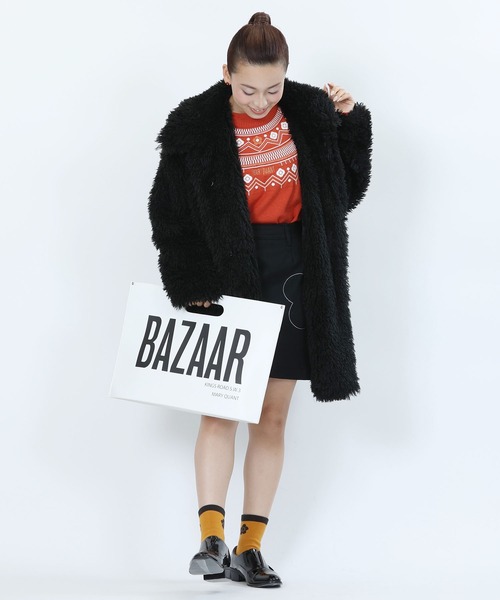 MARY QUANT(マリークワント)の「デイジーウォーム ソックス(ソックス/靴下・レディース・ブラック/ベージュ/レッド/イエロー・FREE)」の17枚目の写真