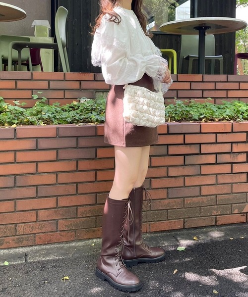 Heather(ヘザー)の「あいねねBIGエリブラウス 257754(シャツ/ブラウス・レディース・ブラック/オフホワイト・FREE)」の5枚目の写真