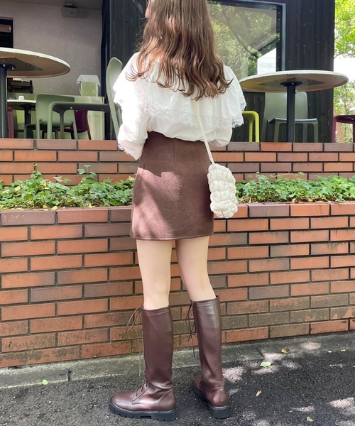 Heather(ヘザー)の「あいねねBIGエリブラウス 257754(シャツ/ブラウス・レディース・ブラック/オフホワイト・FREE)」の6枚目の写真