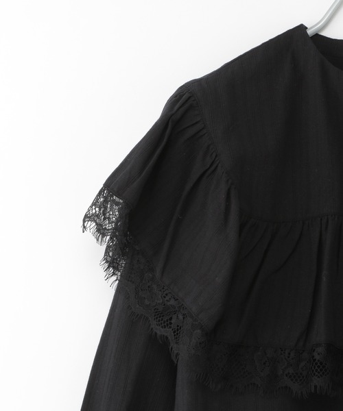 Heather(ヘザー)の「あいねねBIGエリブラウス 257754(シャツ/ブラウス・レディース・ブラック/オフホワイト・FREE)」の20枚目の写真