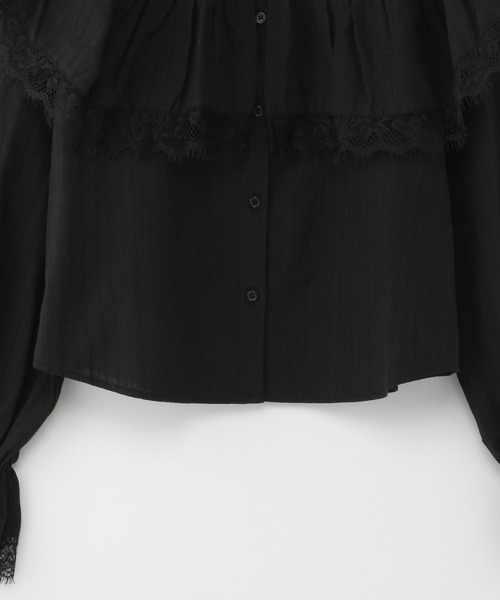 Heather(ヘザー)の「あいねねBIGエリブラウス 257754(シャツ/ブラウス・レディース・ブラック/オフホワイト・FREE)」の22枚目の写真