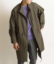 【イージーケア/洗濯機で洗える】ワイドシルエットスタンドモッズコート