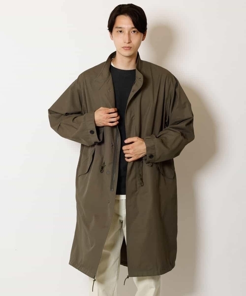 a.v.v(アーヴェヴェ)の「【イージーケア/洗濯機で洗える】ワイドシルエットスタンドモッズコート(モッズコート・メンズ・カーキ・44/46/48)」の13枚目の写真