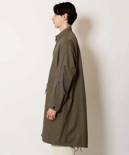 a.v.v(アーヴェヴェ)の「【イージーケア/洗濯機で洗える】ワイドシルエットスタンドモッズコート(モッズコート・メンズ・カーキ・44/46/48)」の22枚目の写真