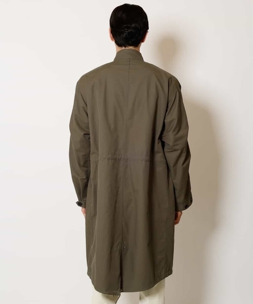 a.v.v(アーヴェヴェ)の「【イージーケア/洗濯機で洗える】ワイドシルエットスタンドモッズコート(モッズコート・メンズ・カーキ・44/46/48)」の15枚目の写真