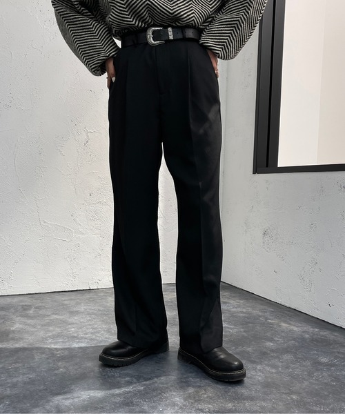 apres jour mignon(アプレジュールミニョン)の「センタープレススラックス【ZOZOTOWN限定アイテム】(スラックス・レディース・ブルー/マスタード/ブラック/グリーン系その他2/ボルドー・X-LARGE/SMALL/MEDIUM)」の7枚目の写真