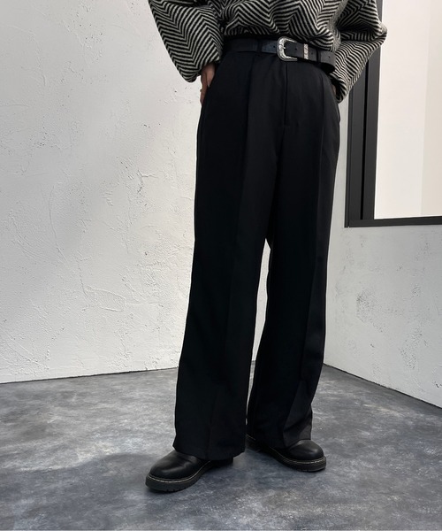 apres jour mignon(アプレジュールミニョン)の「センタープレススラックス【ZOZOTOWN限定アイテム】(スラックス・レディース・ブルー/マスタード/ブラック/グリーン系その他2/ボルドー・X-LARGE/SMALL/MEDIUM)」の8枚目の写真