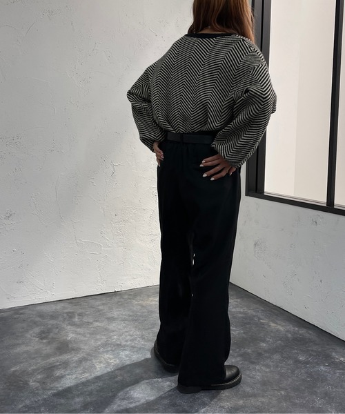 apres jour mignon(アプレジュールミニョン)の「センタープレススラックス【ZOZOTOWN限定アイテム】(スラックス・レディース・ブルー/マスタード/ブラック/グリーン系その他2/ボルドー・X-LARGE/SMALL/MEDIUM)」の12枚目の写真