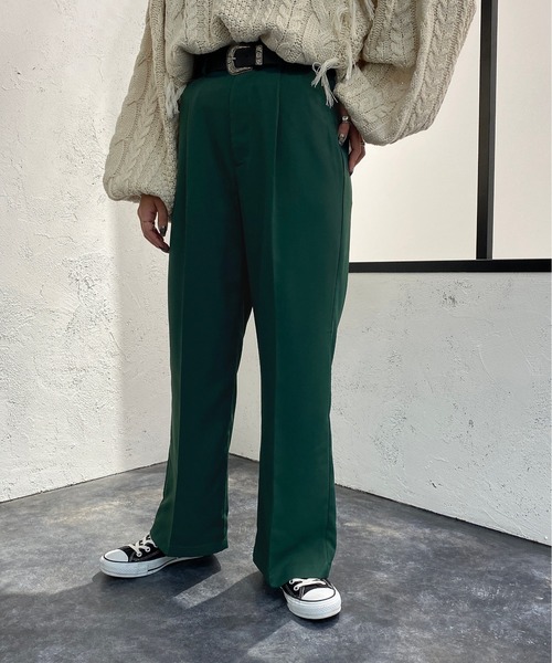 apres jour mignon(アプレジュールミニョン)の「センタープレススラックス【ZOZOTOWN限定アイテム】(スラックス・レディース・ブルー/マスタード/ブラック/グリーン系その他2/ボルドー・X-LARGE/SMALL/MEDIUM)」の13枚目の写真