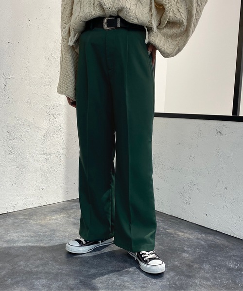 apres jour mignon(アプレジュールミニョン)の「センタープレススラックス【ZOZOTOWN限定アイテム】(スラックス・レディース・ブルー/マスタード/ブラック/グリーン系その他2/ボルドー・X-LARGE/SMALL/MEDIUM)」の14枚目の写真