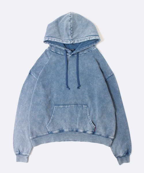 one way（ワンウェイ）の「【oneway Jeans】フード付きBACKロゴプルオーバー（パーカー・レディース・ホワイト/ライトブルー/ブラック/レッド/ライトグリーン・FREE）」の11枚目の写真